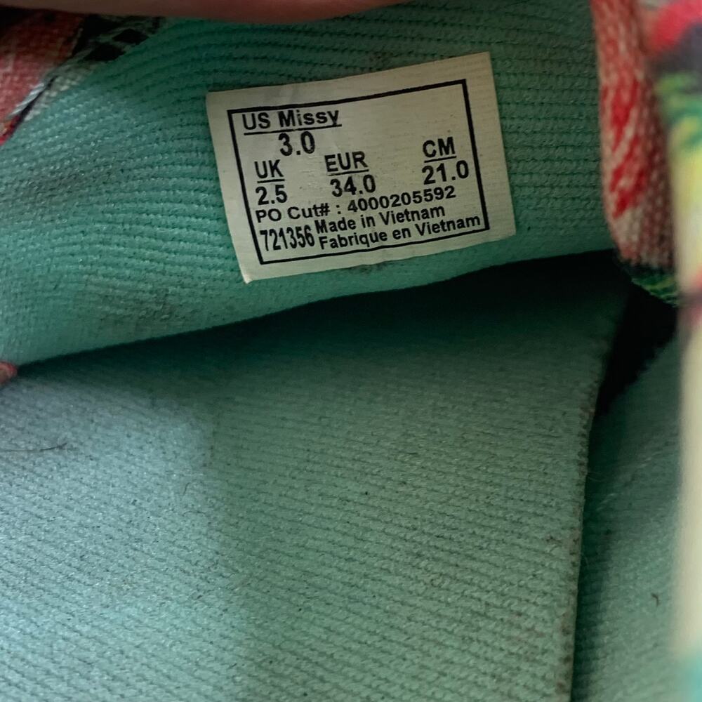 VANS UltraCush Pink Flamingo Tropical Missy 2.5 Kids Girls Sneakers (READ) - Picture 6 of 8